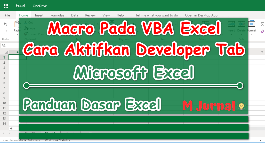 Cara Memunculkan Developer Tab Di Excel - M Jurnal