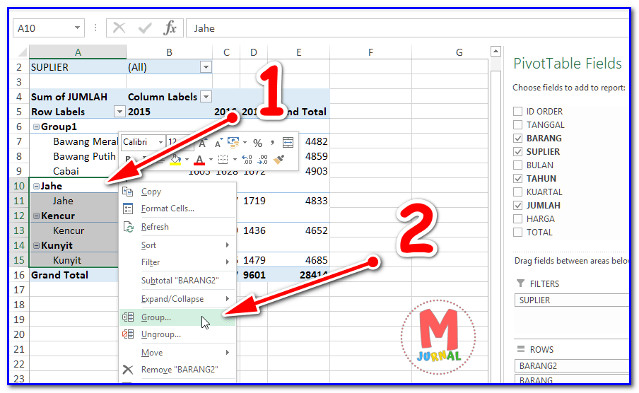 Cara Mengelompokan Data Di Excel - Rumus Excel Untuk Mengetahui Data ...