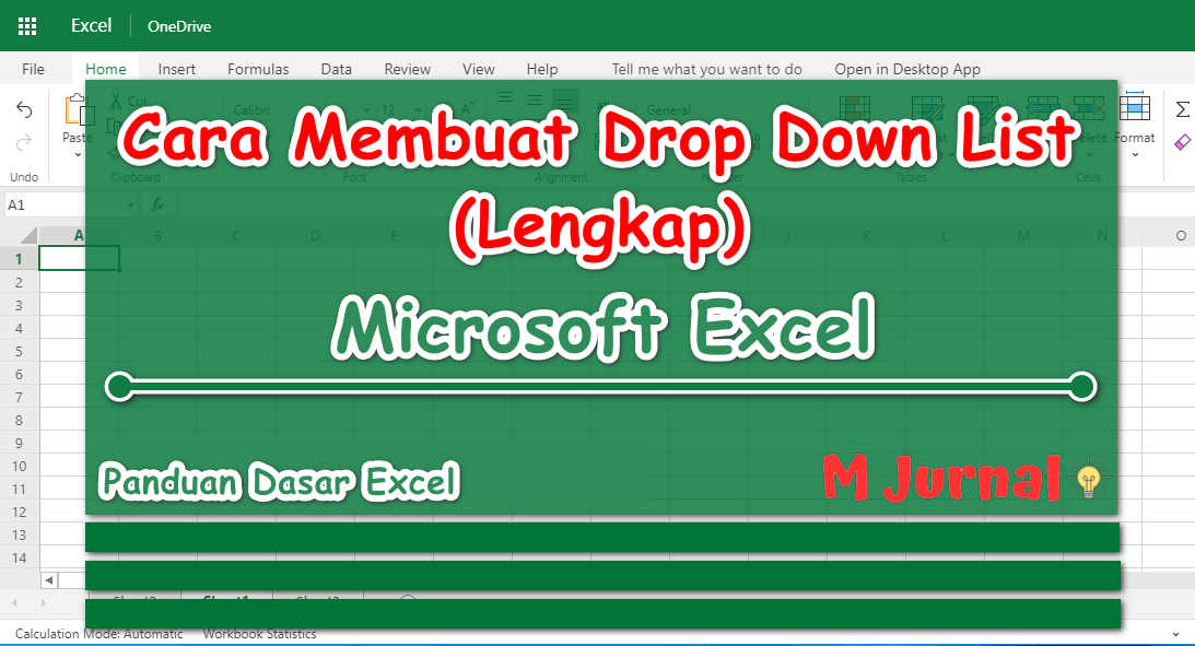 Cara Membuat Drop Down List Pada Excel (dari A - Z) - M Jurnal