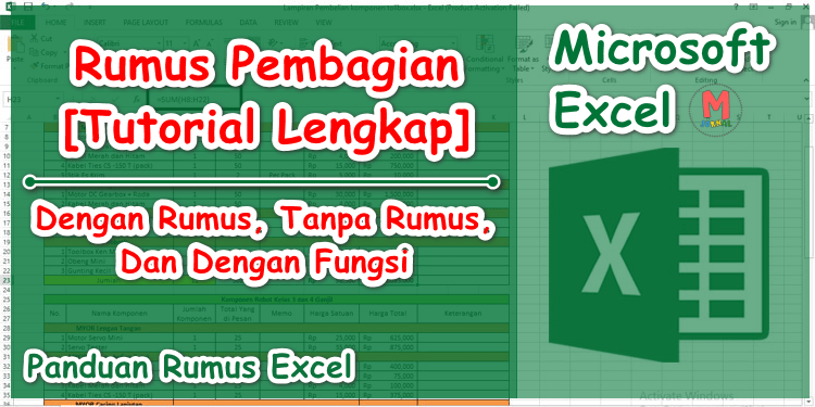 Rumus Pembagian Pada Excel: 4+ Contoh Dasar Dan Fungsi - M Jurnal