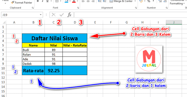 Merge And Center : Fitur Untuk Menggabungkan Cell Excel - M Jurnal